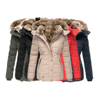 R&B | Gesteppter Wintermantel für Damen mit Fellkragen
