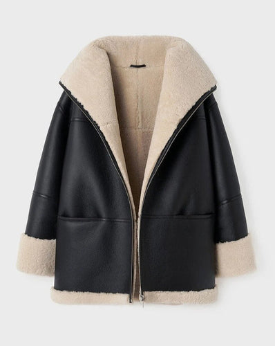 R&B | Warmer Mantel mit Fell