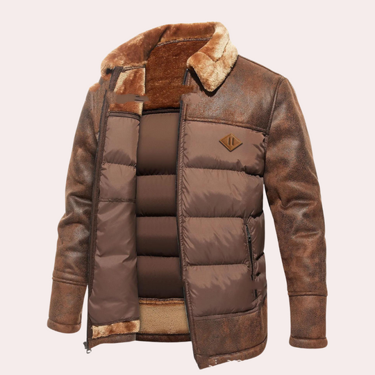 R&B | Gestepptes Hüftlanges Winterjacke Stehkragen Vollzip-Jacke