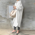 R&B | lange Blusenkleid mit Kragen