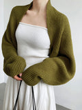 R&B | Damen Strick Offene Cardigan mit Langen Ärmeln