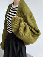 R&B | Damen Strick Offene Cardigan mit Langen Ärmeln
