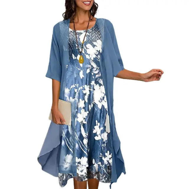 Sommerkleid & Blazer-Set für Damen