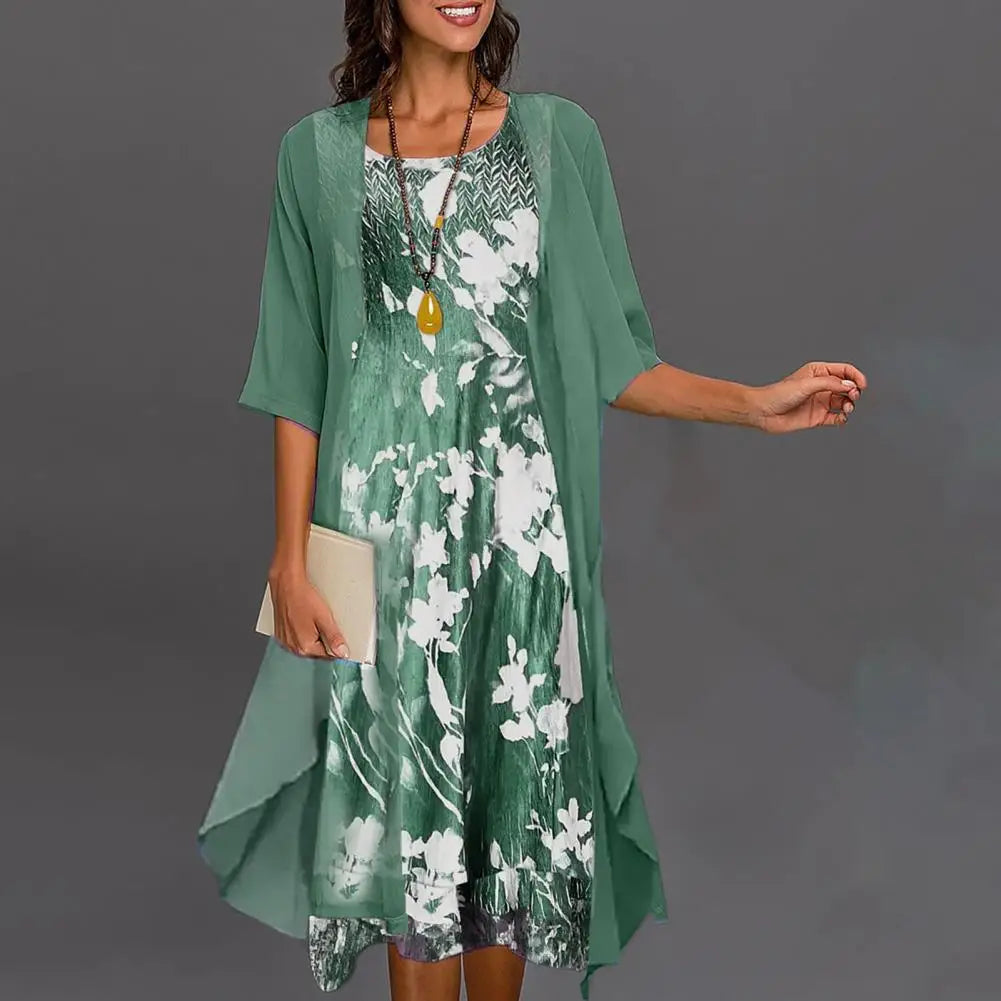 Sommerkleid & Blazer-Set für Damen