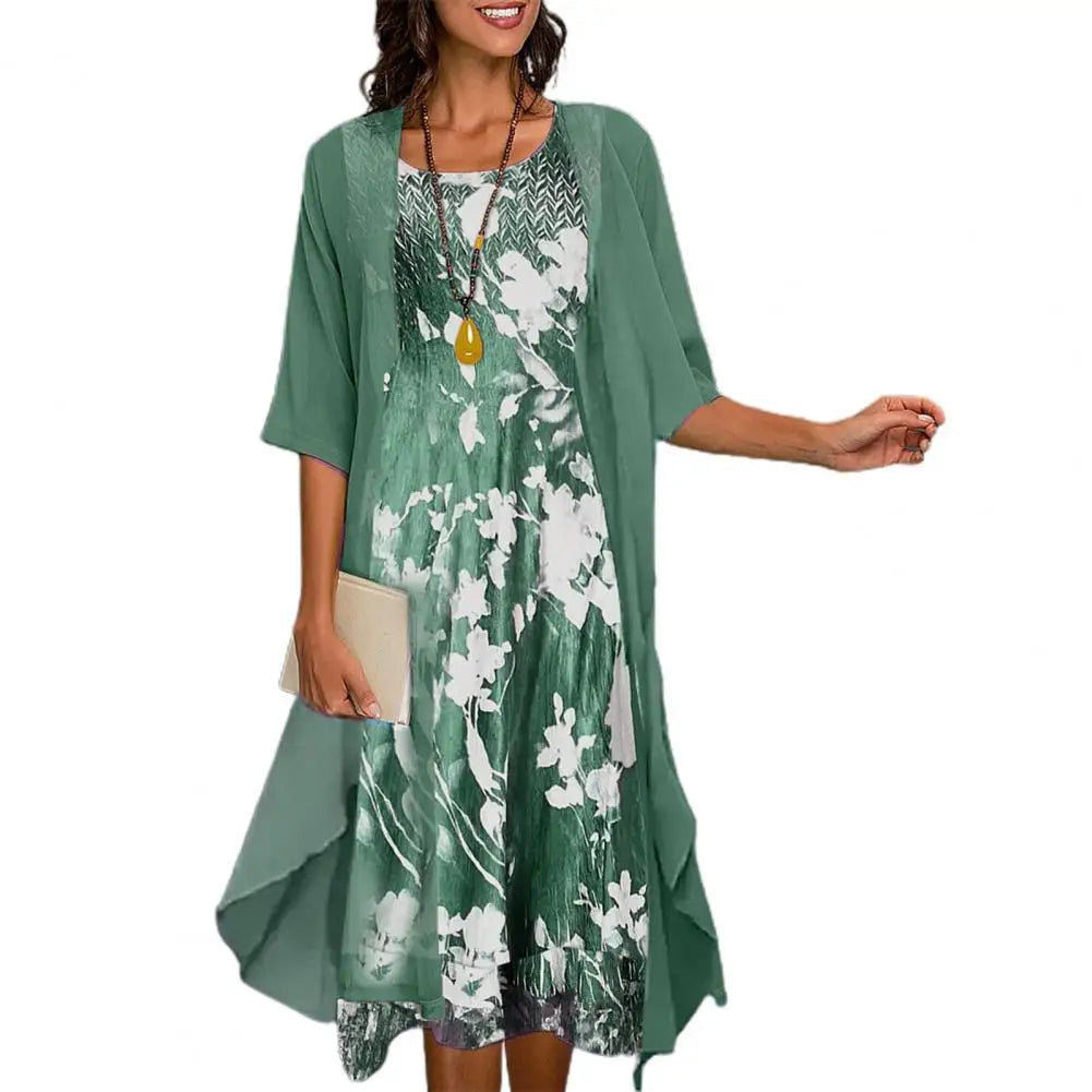 Sommerkleid & Blazer-Set für Damen