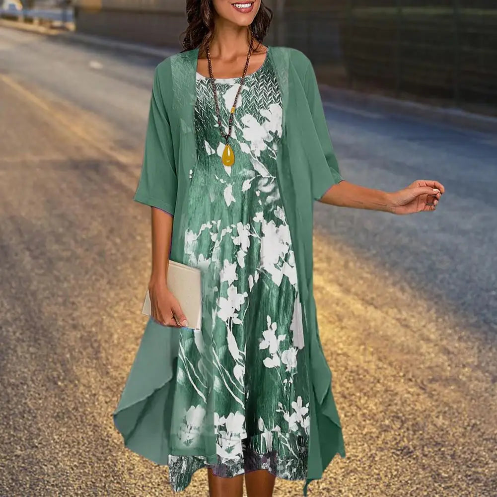 Sommerkleid & Blazer-Set für Damen