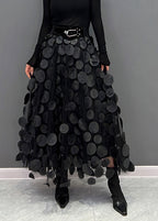 Schicker Damen Rock aus Polka Dot & Tüll-Patchwork | R&B