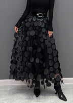 Schicker Damen Rock aus Polka Dot & Tüll-Patchwork | R&B