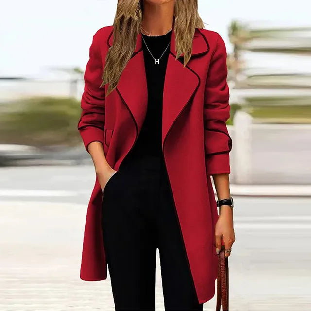 R&B | Eleganter Langer Damenmantel