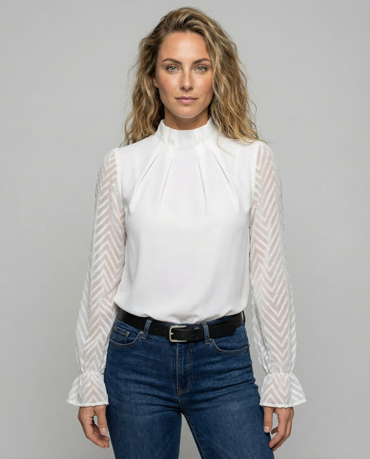 Elegantes Langarm Oberteil Damen | R&B