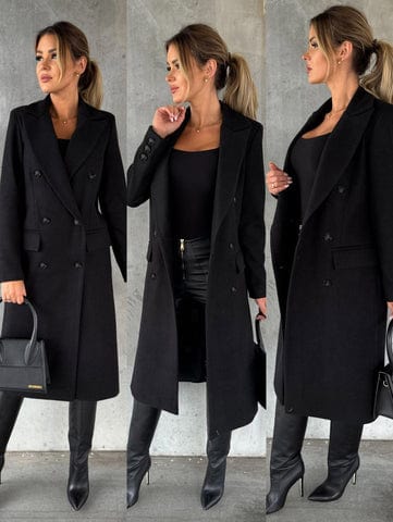 R&B | Langer Mantel Eleganter Moderner Stil Ideal für den Herbst