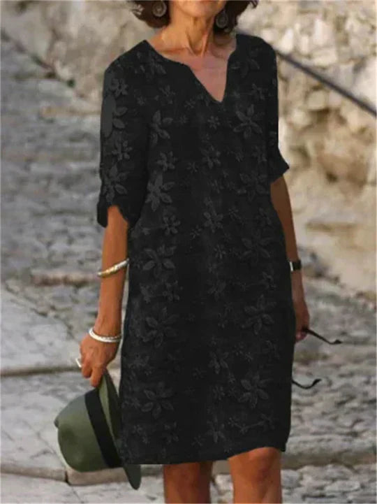 R&B | Elegantes Midi-Blumenkleid