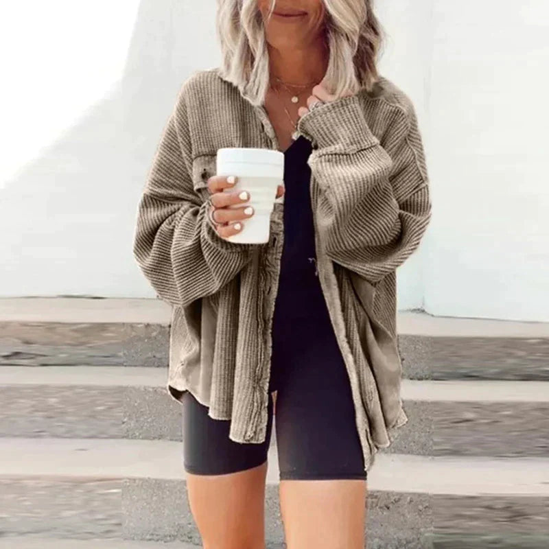 R&B | Bequemer Knopf Down Cardigan