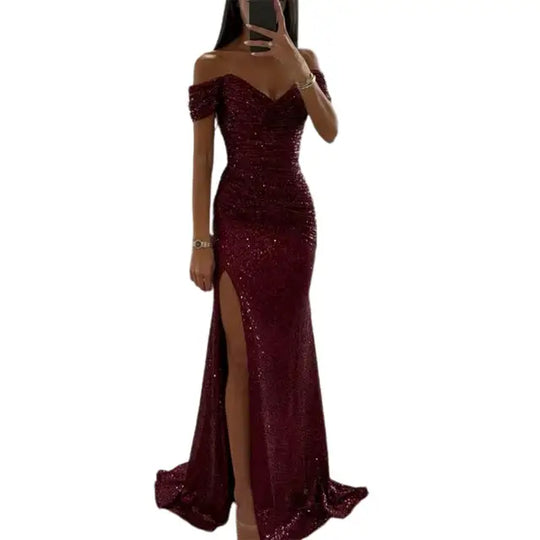 R&B | Kleid Elegant Off-Shoulder Abendkleid