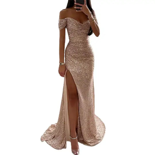 R&B | Kleid Elegant Off-Shoulder Abendkleid
