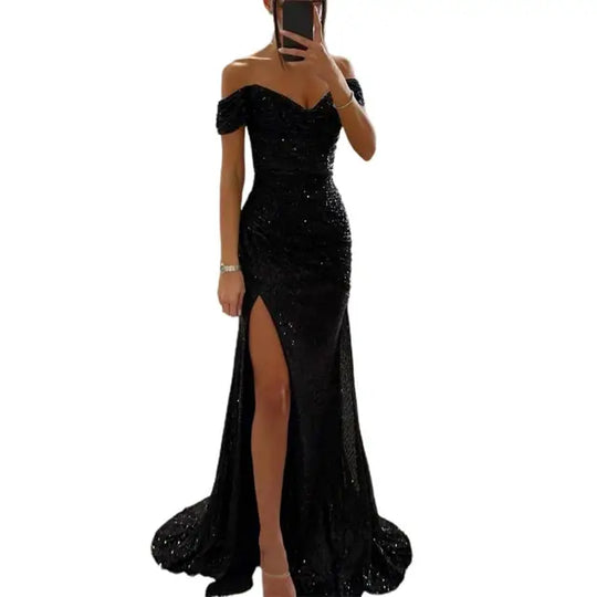 R&B | Kleid Elegant Off-Shoulder Abendkleid