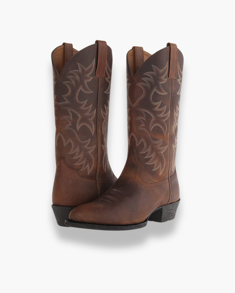 R&B | Cowboy Boots Damen - Schwarze Western Boots