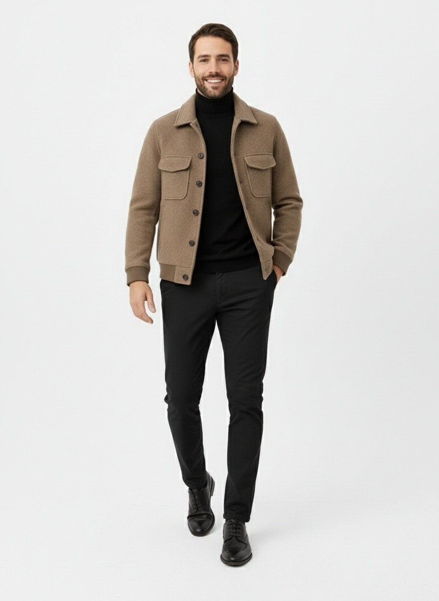 R&B | Herbstjacke mit Strukturiertem Schnitt und Taschen
