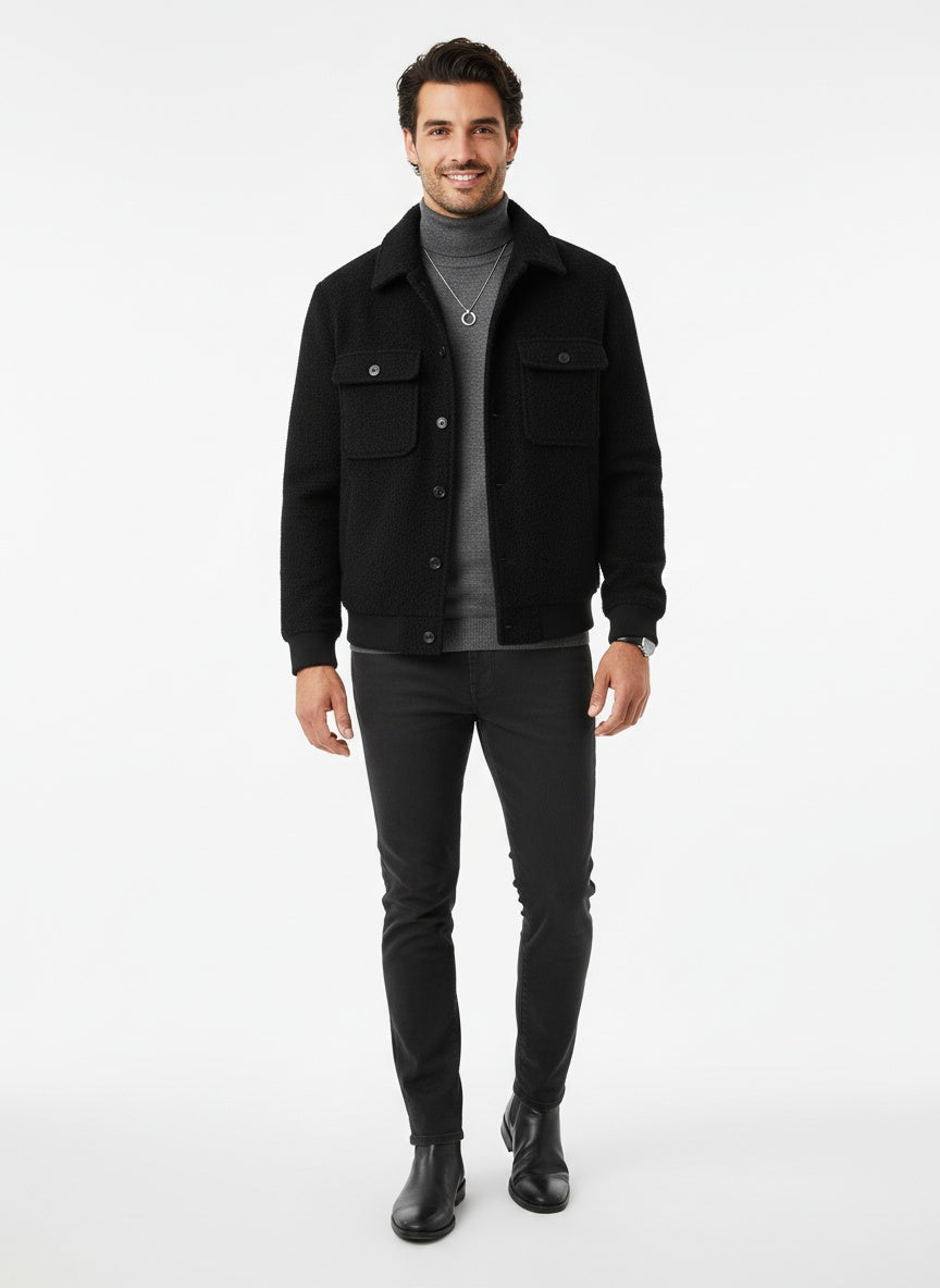 R&B | Herbstjacke mit Strukturiertem Schnitt und Taschen
