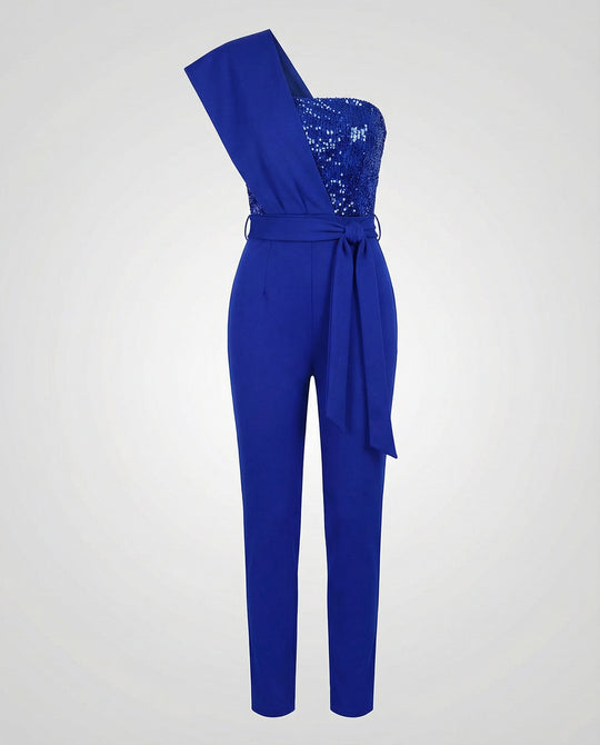 Patchwork Pailletten Jumpsuit Damen | R&B
