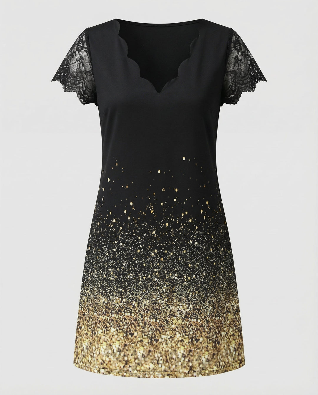 Elegantes Detail Kleid Damen | R&B