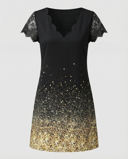 Elegantes Detail Kleid Damen | R&B