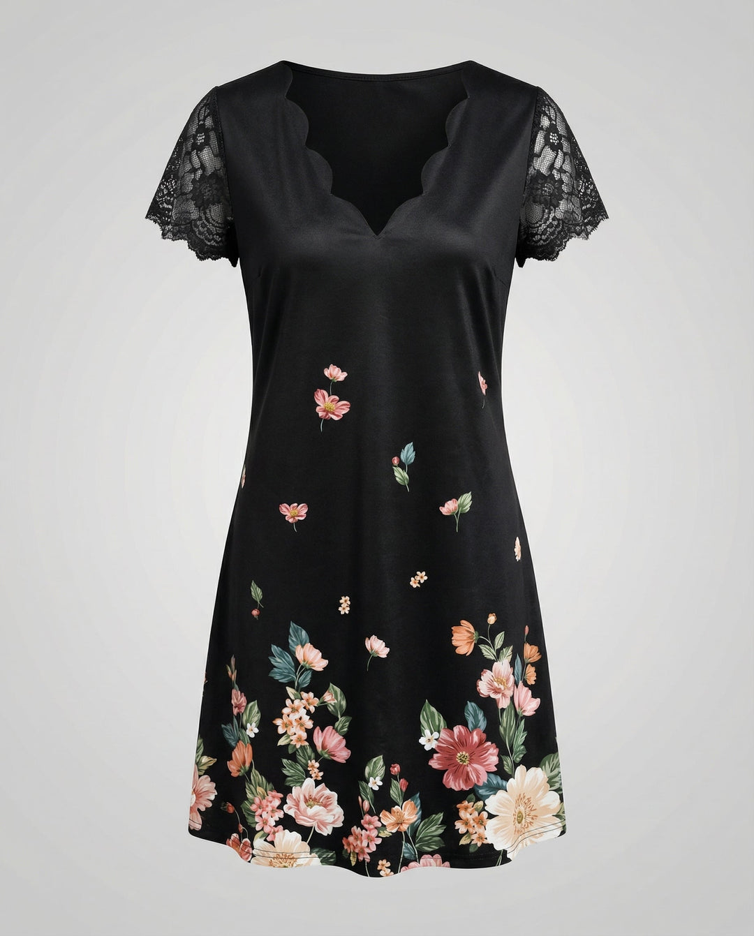 Elegantes Detail Kleid Damen | R&B