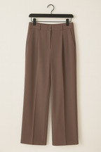 R&B | Stoffhose mit Bundfalten und Weitem Bein