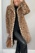 R&B | Damen Elegante Winterjacke mit Leopardenmuster