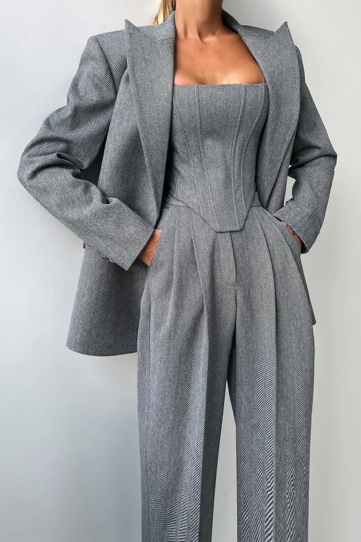 R&B | Dreiteiliger Anzug mit Doppeltem Blazer