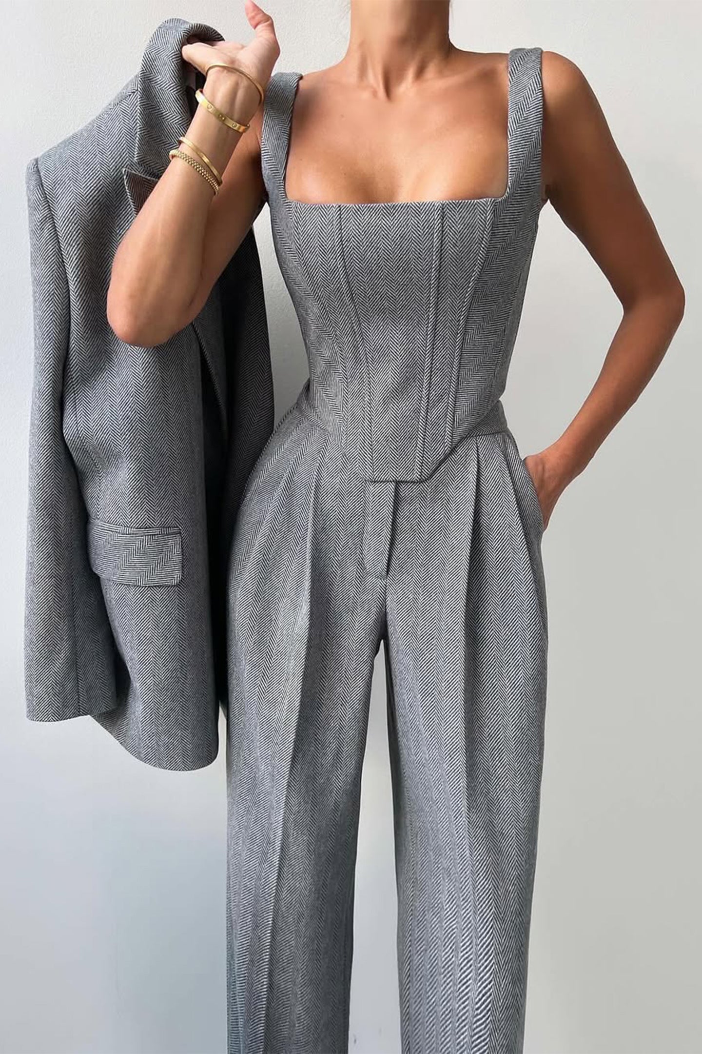 R&B | Dreiteiliger Anzug mit Doppeltem Blazer
