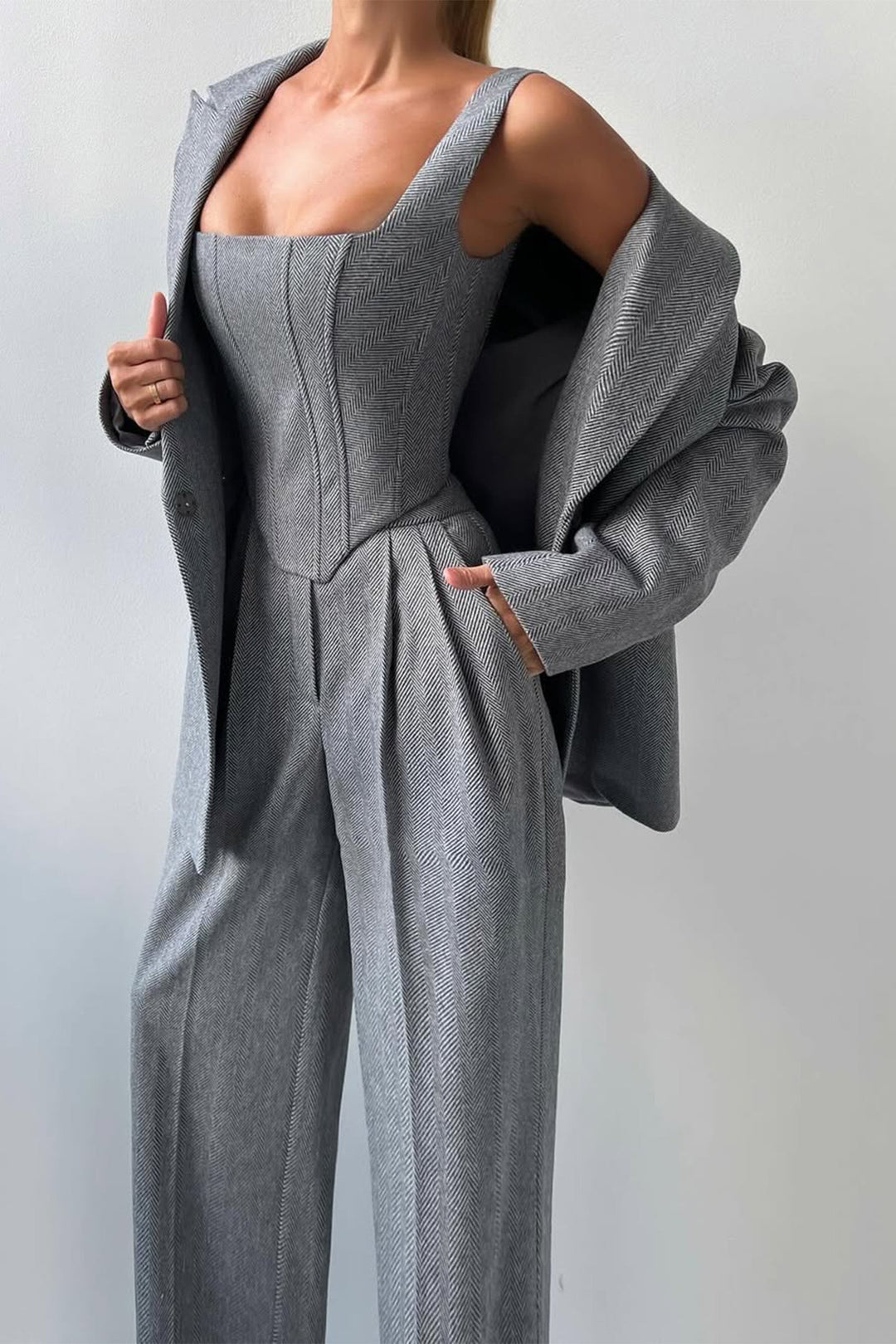 R&B | Dreiteiliger Anzug mit Doppeltem Blazer