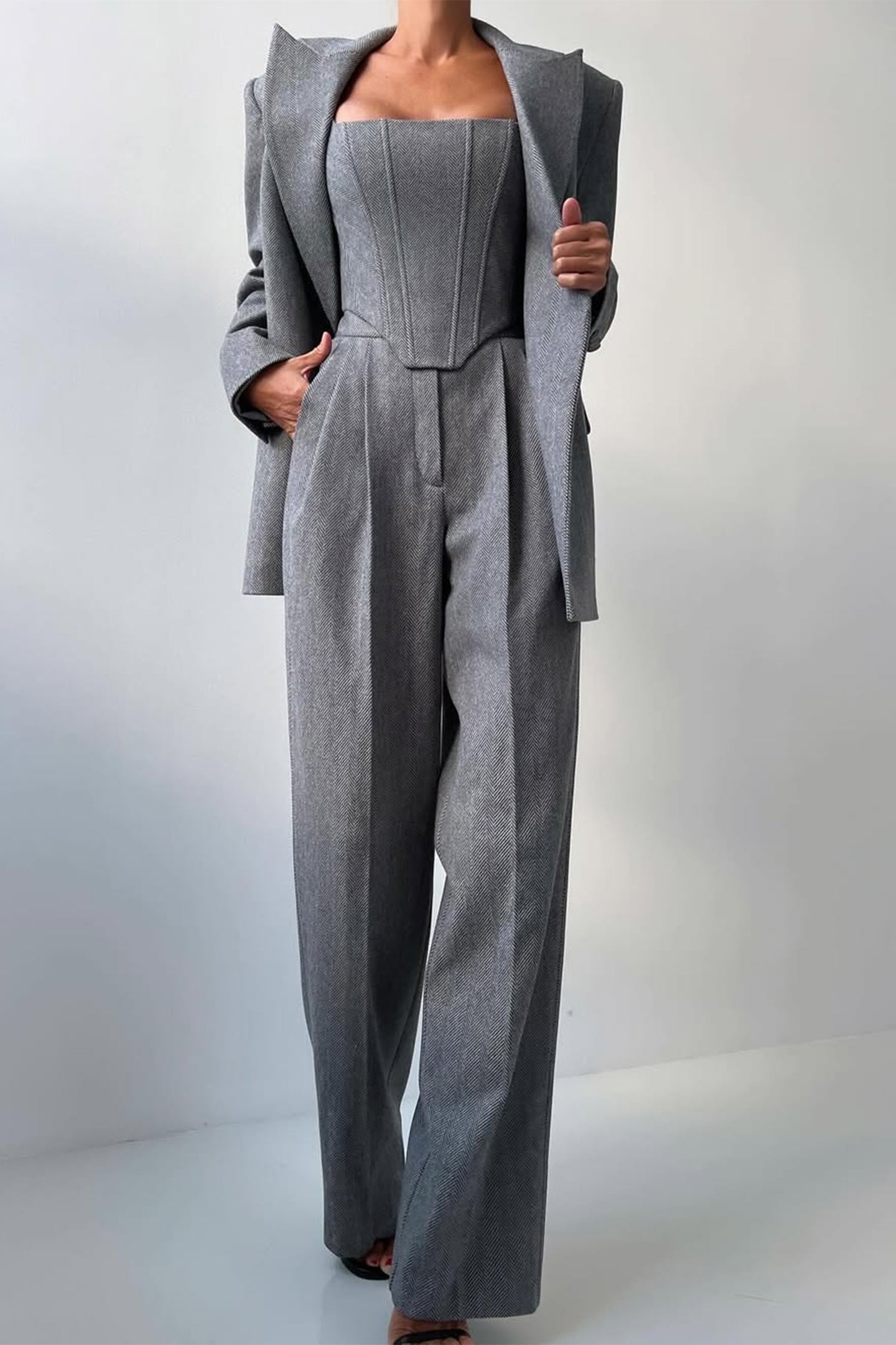 R&B | Dreiteiliger Anzug mit Doppeltem Blazer
