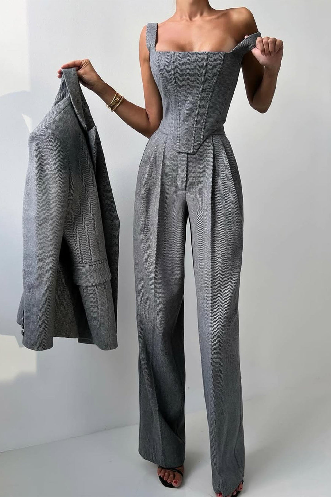 R&B | Dreiteiliger Anzug mit Doppeltem Blazer