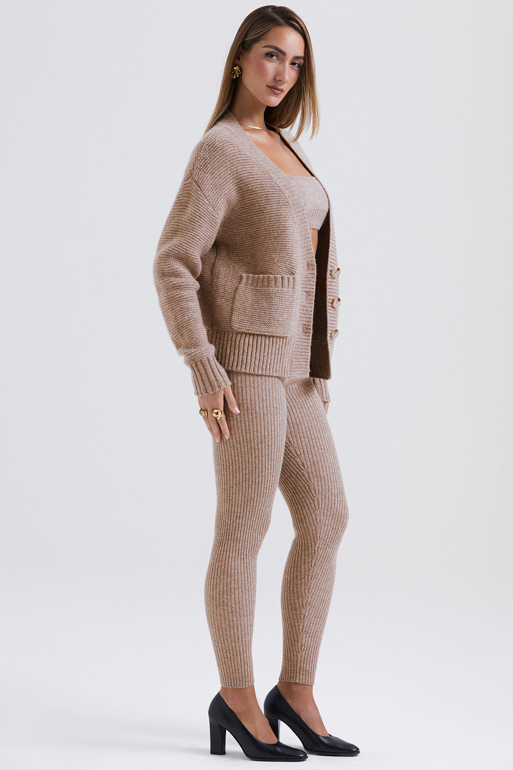 R&B | 3-Teiliges Set Grob Gestricktem