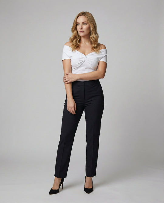 Elegantes Damen T-Shirt mit Schleife Französischer Chic Kurzarm Oberteil