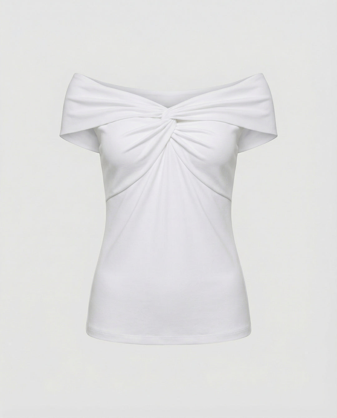 Elegantes Damen T-Shirt mit Schleife Französischer Chic Kurzarm Oberteil