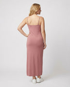 Elegantes Trägerkleid Slimming Baumwolle Maxikleid Damen Sommer