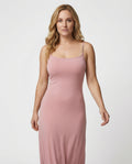 Elegantes Trägerkleid Slimming Baumwolle Maxikleid Damen Sommer
