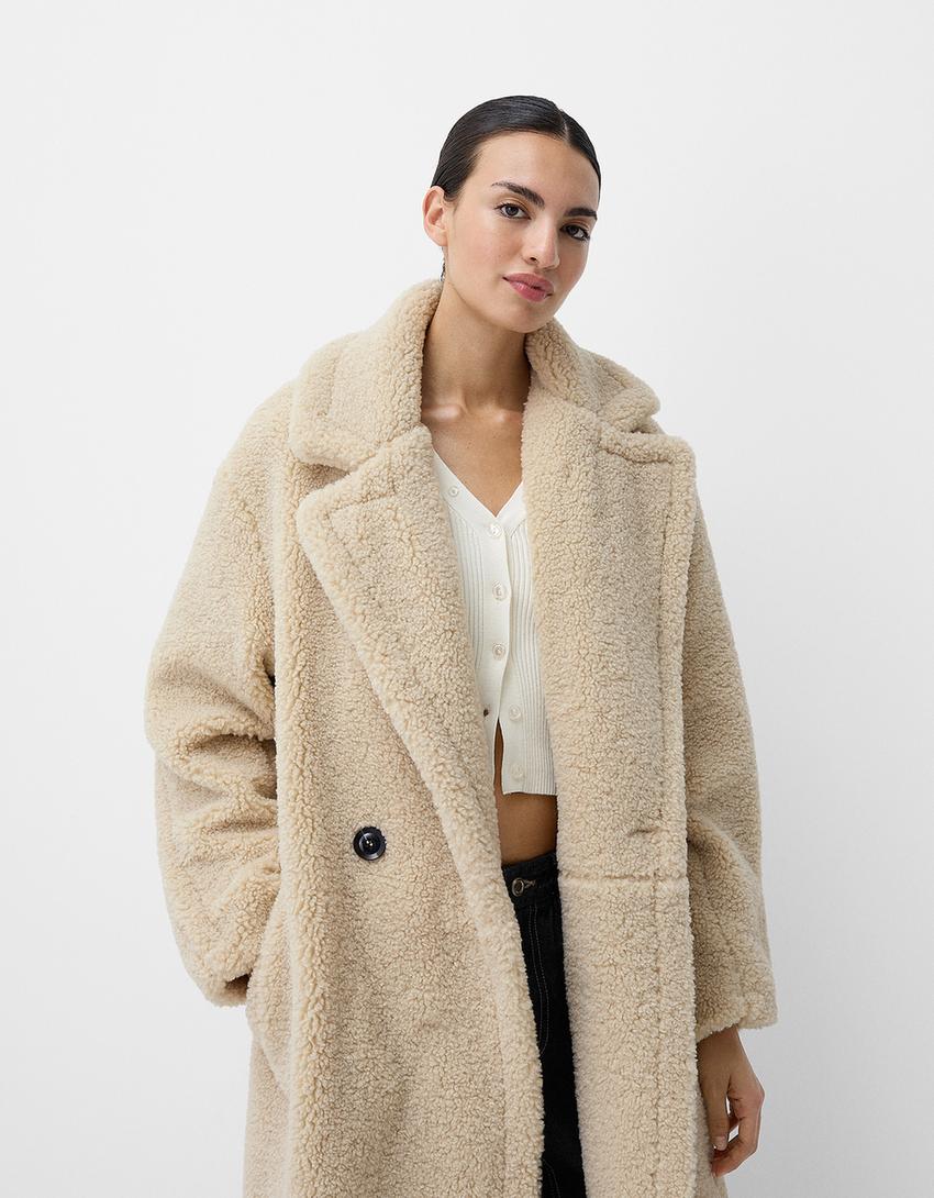R&B | Eleganter Übergröße Kunstpelzmantel für Damen - Stilvoll und Warm