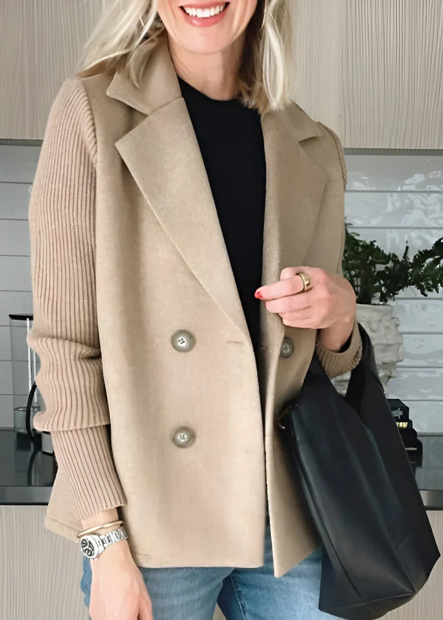 R&B | Schicker Doppelreiher-Mantel für Frauen - Warme Winter-Eleganz