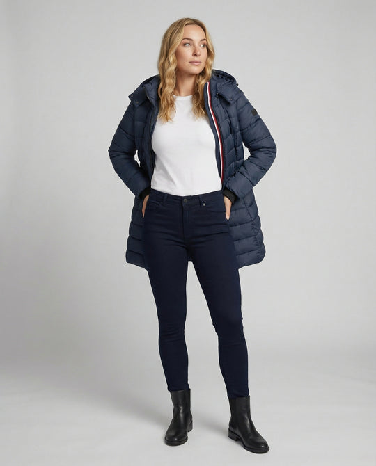 Elegante Wasserdichte Winterjacke Für Damen