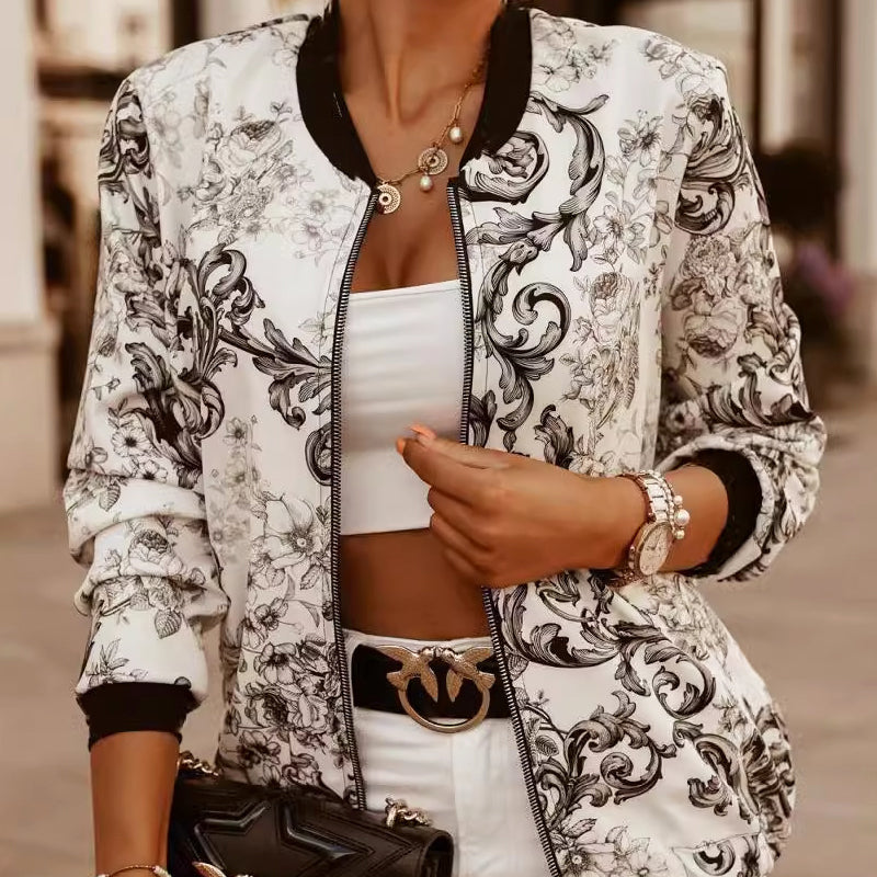 R&B | Florale Leichte Jacke