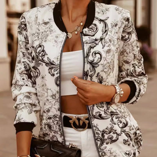 R&B | Florale Leichte Jacke