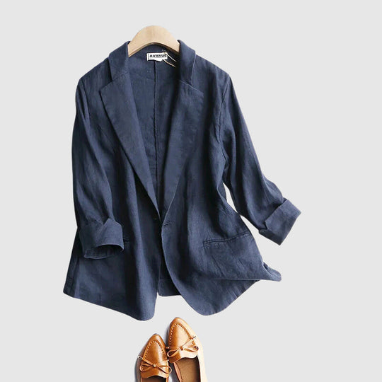 R&B | Daly Chic Minimalist Leinen Blazer