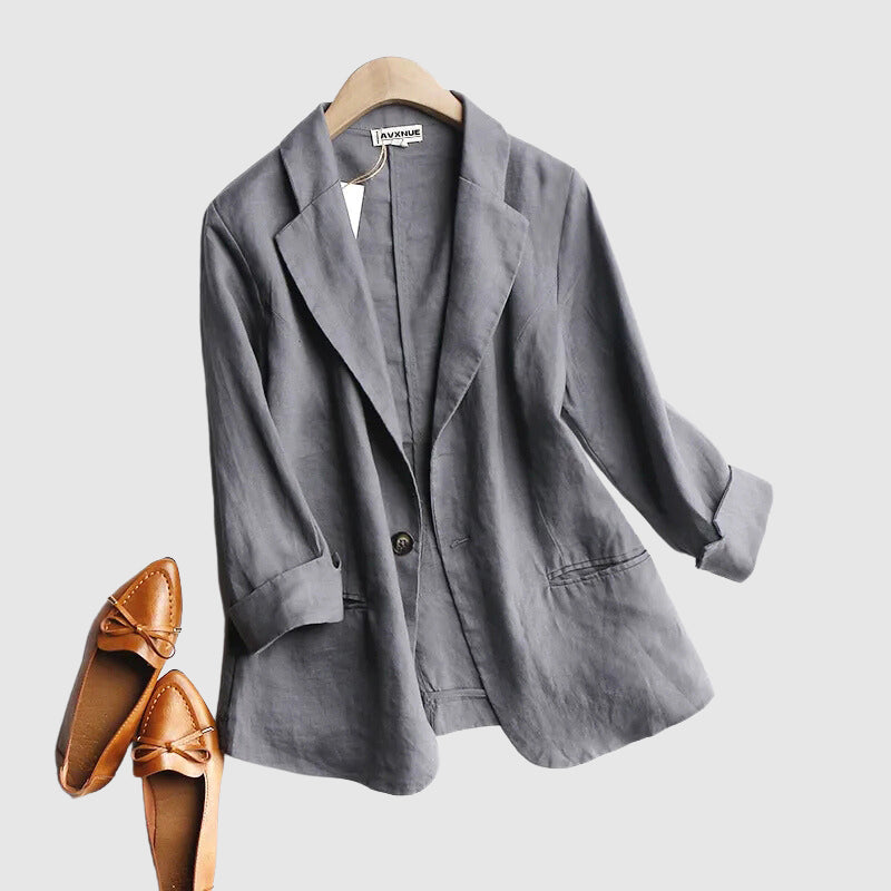 R&B | Daly Chic Minimalist Leinen Blazer
