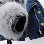 R&B | Daly Luxuriöser Denim-Mantel