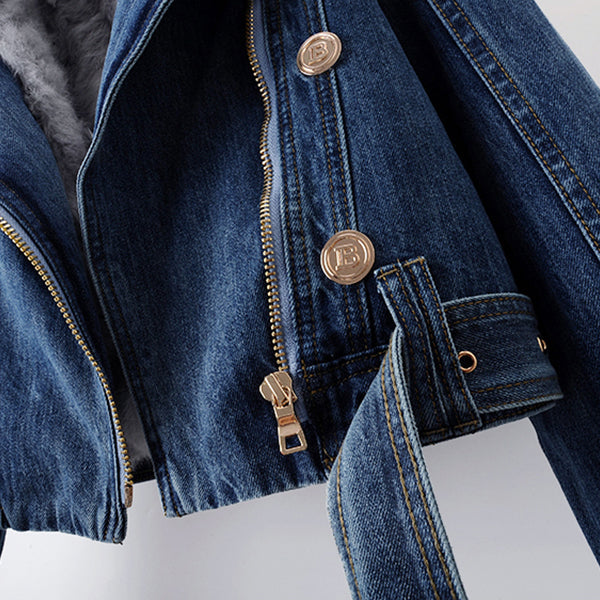 R&B | Daly Luxuriöser Denim-Mantel