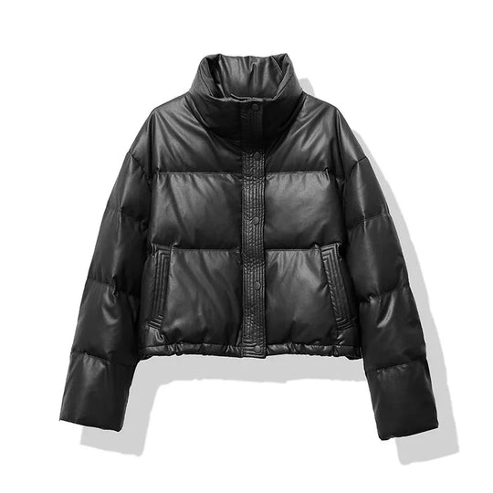 R&B | Stylische Schwarze Daunenjacke für Frauen Gemütliche Winterwärme