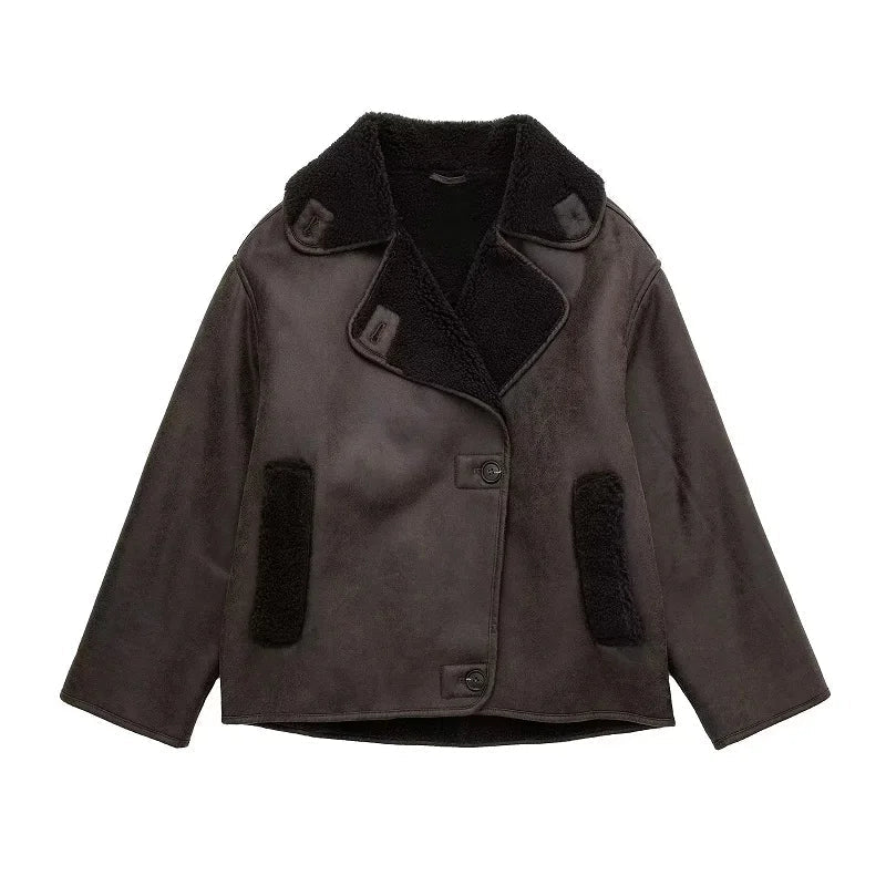 R&B | Premium Damen Lederjacke für eleganten Winterstil